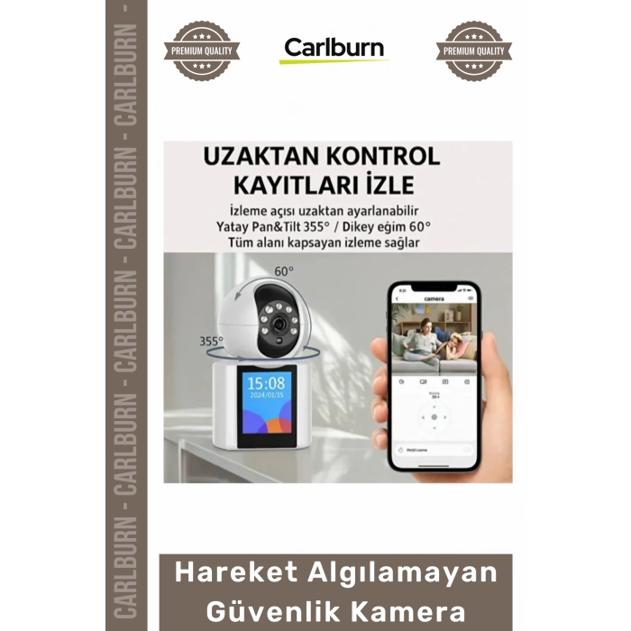 #Kamera Akıllı Ev 24 GHz WiFi 4MP Yüksek Çözünürlük Hareket Algılama Uzaktan Erişim Güvenlik Kamera