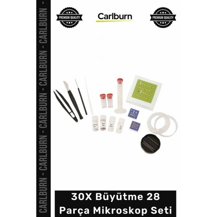 #MikroskopSeti Bilimsel Keşif Eğitici 30X Büyütme Taşınabilir LED Aydınlatma 28 Parça Mikroskop Seti