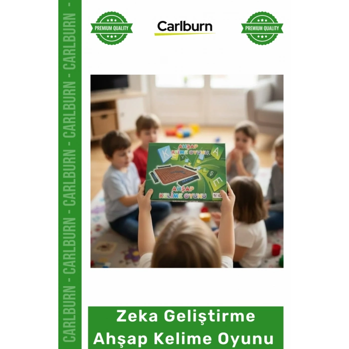 #Oyun Dayanıklı Zeka Geliştirme Ahşap Kelime Oyun Seti 34695 Estetik Tasarım Canlı Desen Renkli Oyun