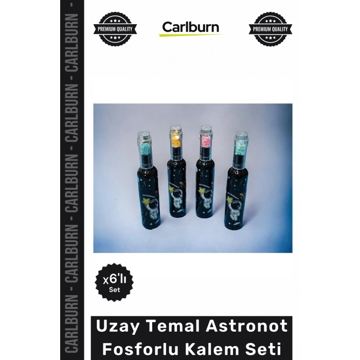 #Kalem Özel Üretim Yüksek Kalite 6 Renk Parlak Uzay Temalı Ders Çalışma Astronot Fosforlu Kalem Seti