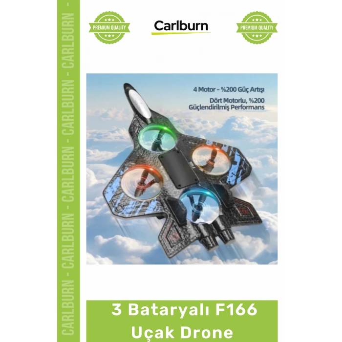 #Drone EPP Köpük Fırçasız Motor Stabil Uçuş Dayanıklı Yeni Başlayanlar 3 Bataryalı F166 Uçak Drone