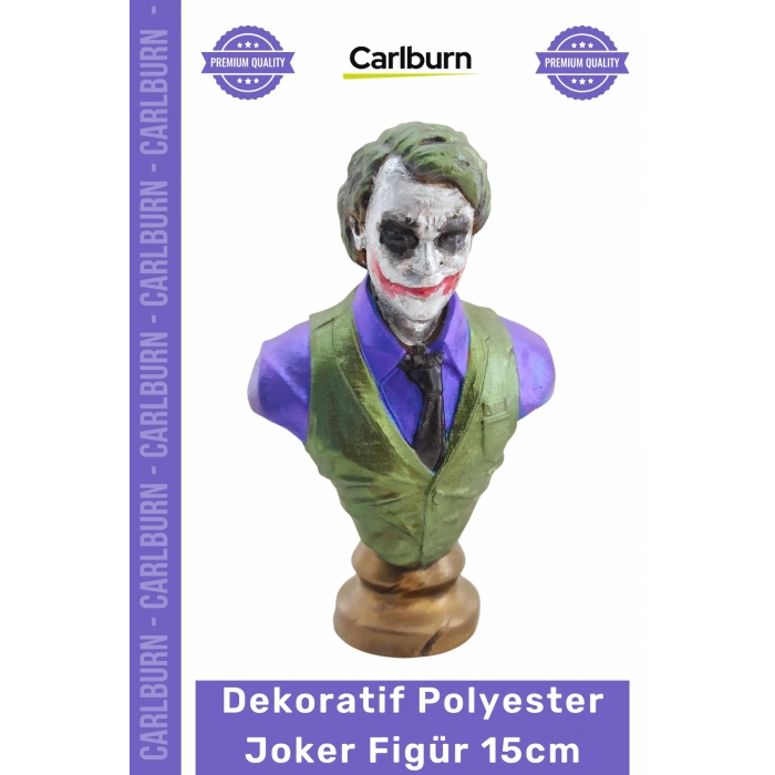#Joker Handmade Karizmatik Detaylı Kaliteli Koleksiyon Modern Dekoratif Polyester Joker Figür 15cm