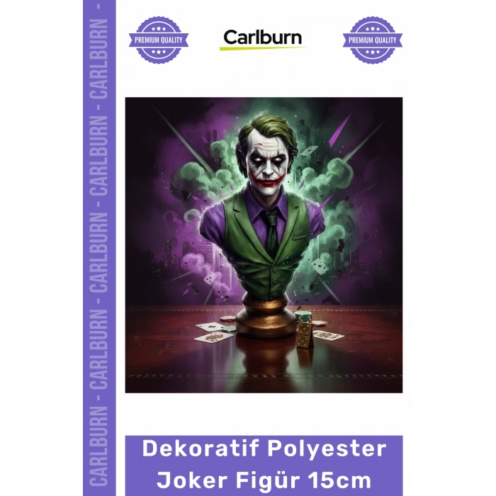 #Joker Handmade Karizmatik Detaylı Kaliteli Koleksiyon Modern Dekoratif Polyester Joker Figür 15cm