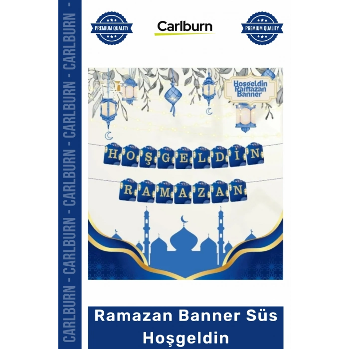 #Süs Ramazan Ayı Dekorasyon Lamba Ay Minare Ev Ofis Kolay Montaj Ramazan Banner Süs Hoşgeldin