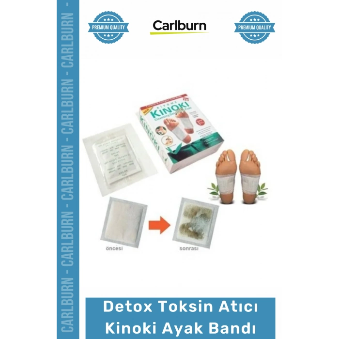 Özel Üretim Kinoki Ayak Bandı Vücut Detoksu Sağlık Ağır Metal Detox Bandı Toksin Atıcı 10 Adet