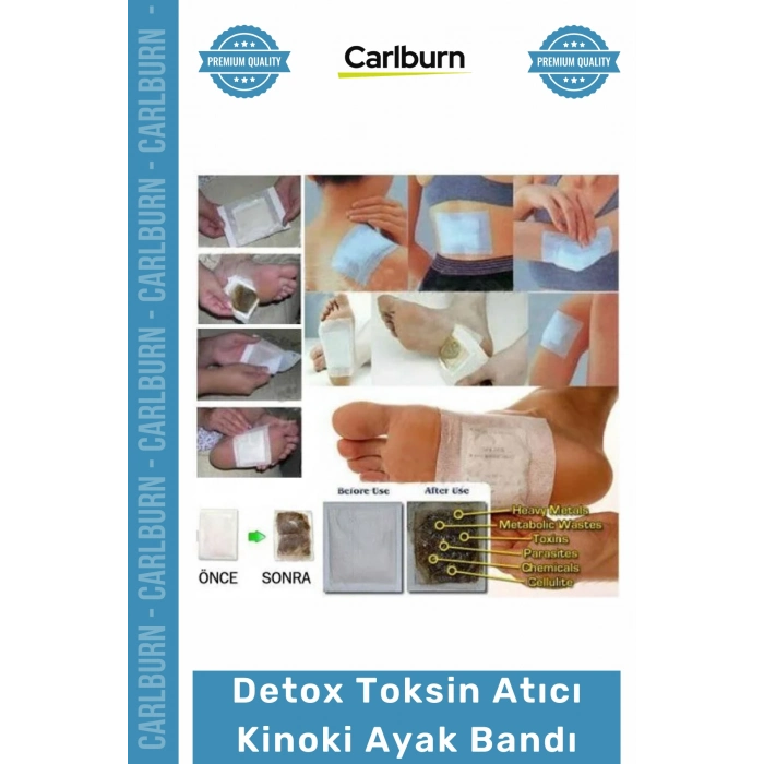 Özel Üretim Kinoki Ayak Bandı Vücut Detoksu Sağlık Ağır Metal Detox Bandı Toksin Atıcı 10 Adet