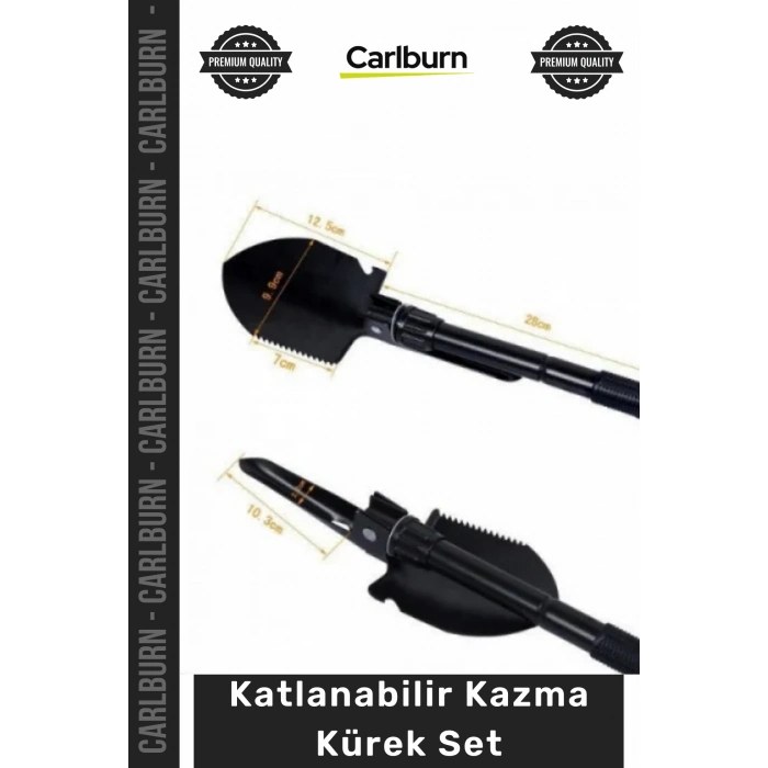 #KazmaKürek Portatif Katlanabilir Kamp Doğa Tutkunları Çok Fonksiyonlu Testere Pusula Kazma Kürek Set