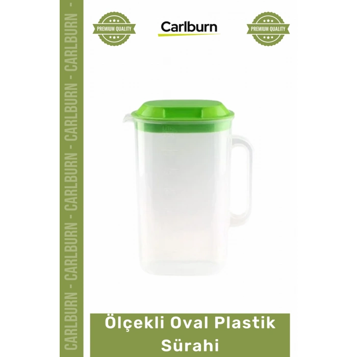 #Sürahi Pratik Ergonomik Ölçülü Dayanıklı Kapaklı Buzdolabı Uyumlu İçecek Oval Plastik Sürahi