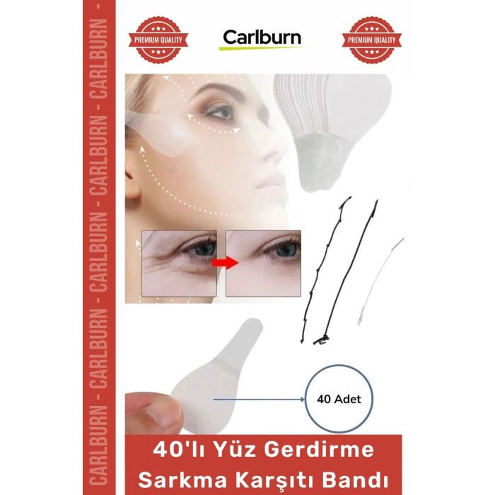 #GerdirmeBandı Hipoalerjenik Lastikli Kırışıklık Giderici Sıkılaştırıcı Sarkma Karşıtı - 40 Adet