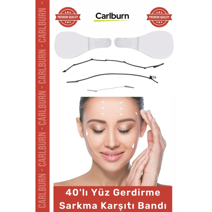 #GerdirmeBandı Hipoalerjenik Lastikli Kırışıklık Giderici Sıkılaştırıcı Sarkma Karşıtı - 40 Adet