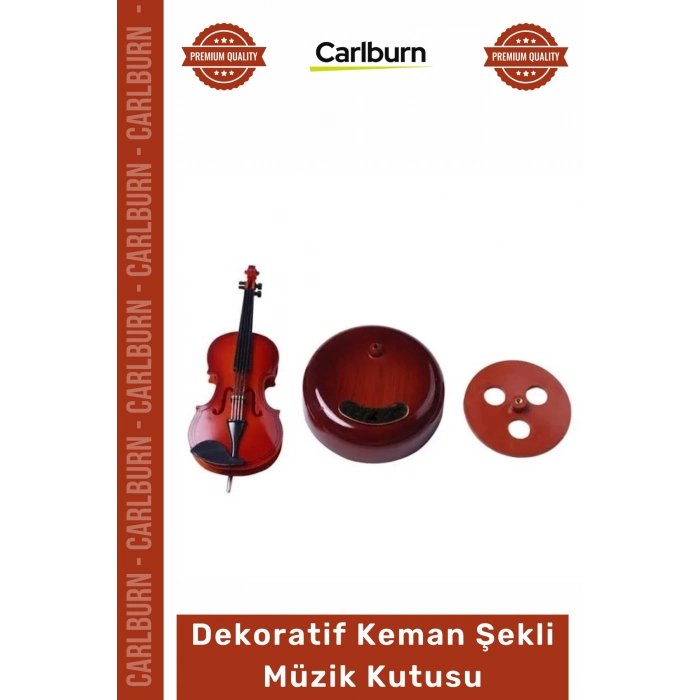 #Keman Ahşap Görünüm Melodisi Klasik Sanat Dekoratif Hediyelik Hareketli Keman Şekli Müzik Kutusu