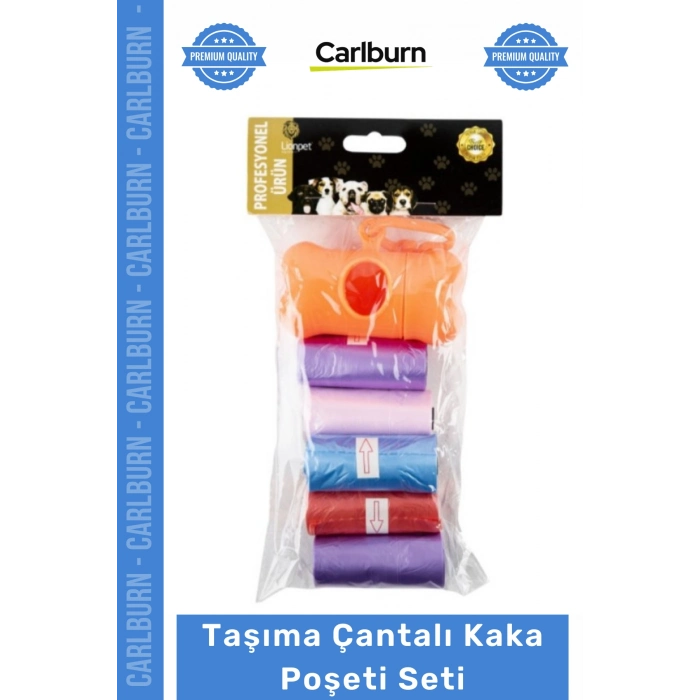 #Petshop Köpek Gezdirme Seyahat Boyu Pratik Hijyenik Dışkı Torbası Taşıma Çantalı Kaka Poşeti Seti