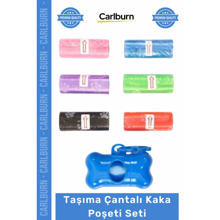 #Petshop Köpek Gezdirme Seyahat Boyu Pratik Hijyenik Dışkı Torbası Taşıma Çantalı Kaka Poşeti Seti