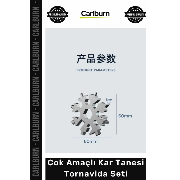 Özel Üretim Pratik Kompakt Anahtarlık Çok Yönlü Çok Amaçlı Kar Tanesi Tornavida Seti 18 in 1