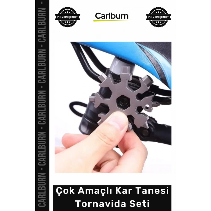Özel Üretim Pratik Kompakt Anahtarlık Çok Yönlü Çok Amaçlı Kar Tanesi Tornavida Seti 18 in 1