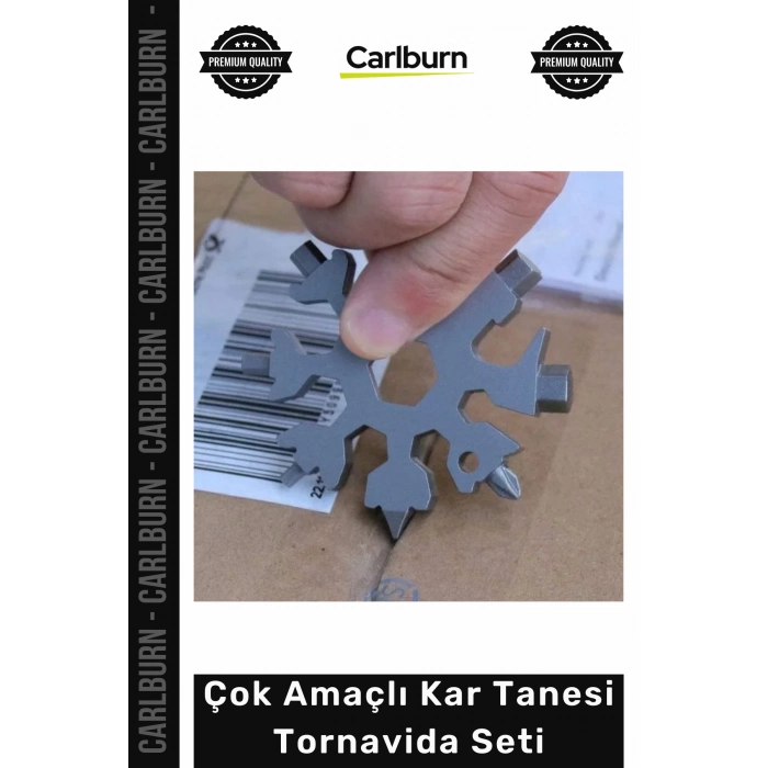 Özel Üretim Pratik Kompakt Anahtarlık Çok Yönlü Çok Amaçlı Kar Tanesi Tornavida Seti 18 in 1