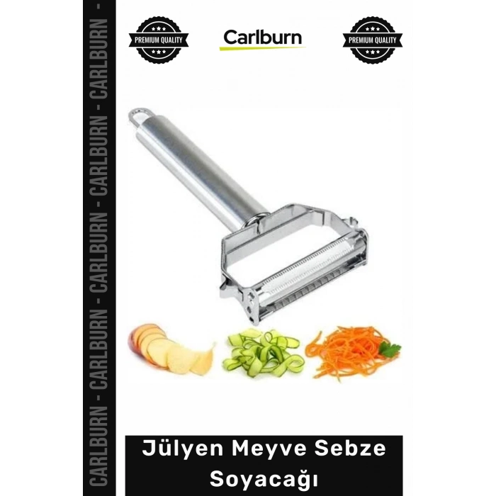 #Jülyen Paslanmaz Çelik Ergonomik Hızlı Hassas Pratik Mutfak Kolaylığı Jülyen Meyve Sebze Soyacağı