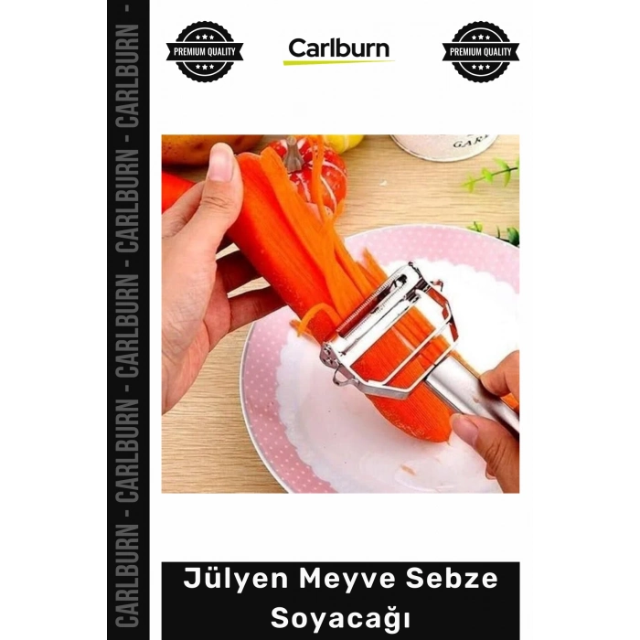 #Jülyen Paslanmaz Çelik Ergonomik Hızlı Hassas Pratik Mutfak Kolaylığı Jülyen Meyve Sebze Soyacağı