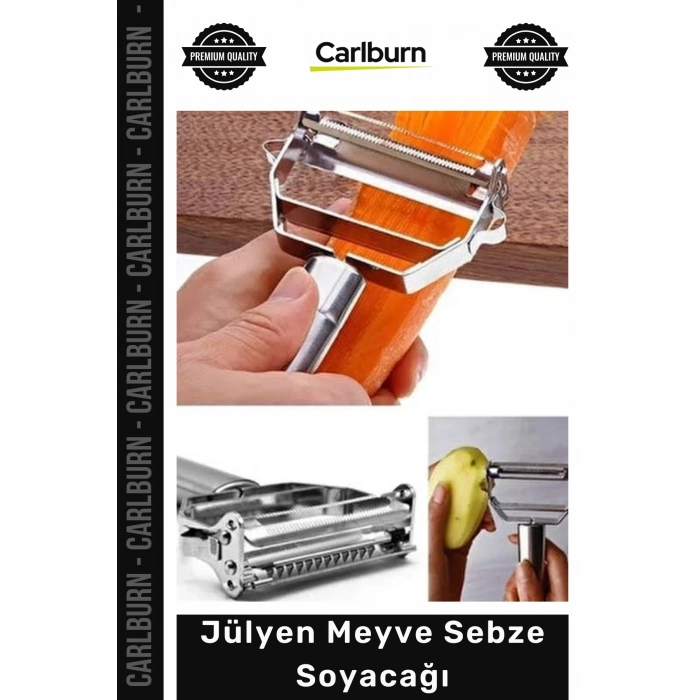 #Jülyen Paslanmaz Çelik Ergonomik Hızlı Hassas Pratik Mutfak Kolaylığı Jülyen Meyve Sebze Soyacağı