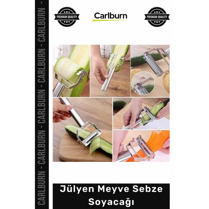 #Jülyen Paslanmaz Çelik Ergonomik Hızlı Hassas Pratik Mutfak Kolaylığı Jülyen Meyve Sebze Soyacağı