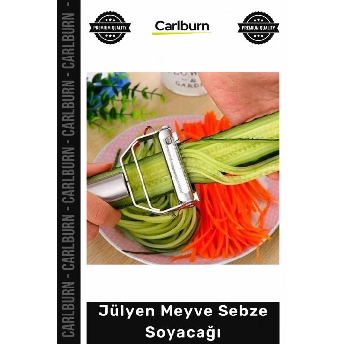 #Jülyen Paslanmaz Çelik Ergonomik Hızlı Hassas Pratik Mutfak Kolaylığı Jülyen Meyve Sebze Soyacağı