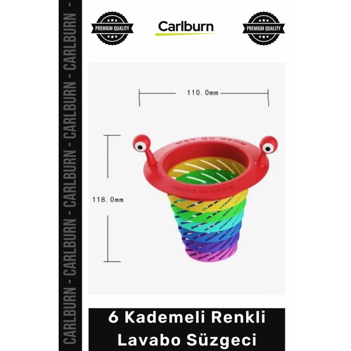 #Süzgeç Lavabo Tıkanıklık Önleyici Hijyenik Dayanıklı Temizlik Renkli 6 Kademeli Lavabo Süzgeci
