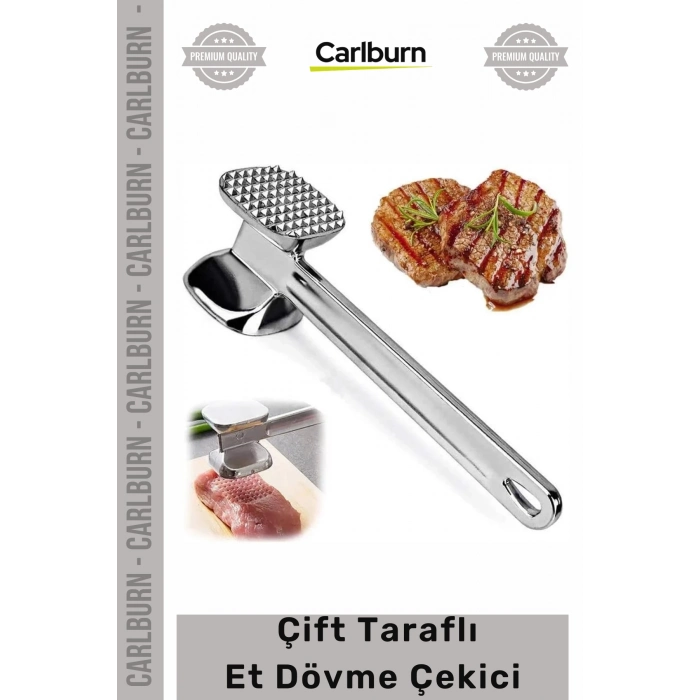 Özel Üretim Yüksek Kalite Alüminyum Narin Etler Mutfak Profesyonel Et Dövme Çekici Çift Taraflı