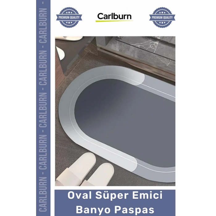 #Paspas Dayanıklı Nappa Deri Hızlı Kuruyan Kaymaz Güvenli Kauçuk Zemin Oval Süper Emici Banyo Paspas