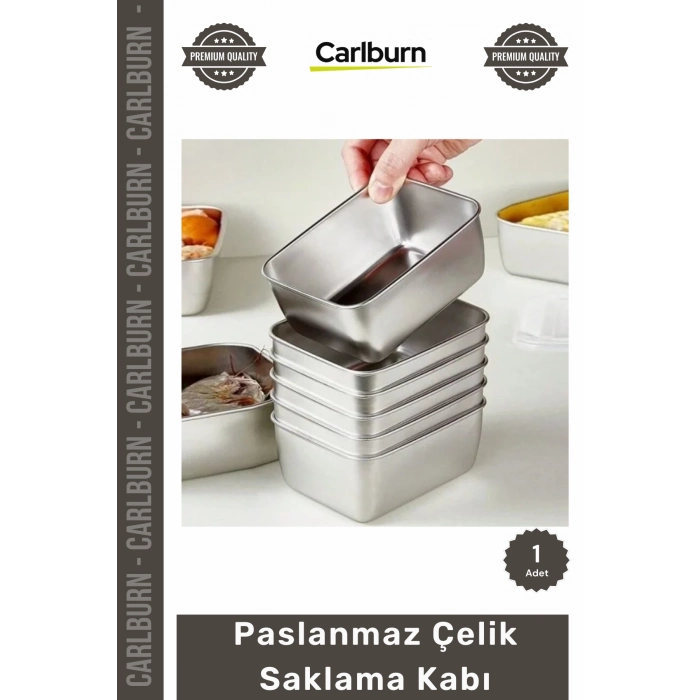 #Saklama Mutfak Tipi 135x105x5 Dayanıklı Hijyenik Koku Geçirmez Şık Paslanmaz Çelik Saklama Kabı