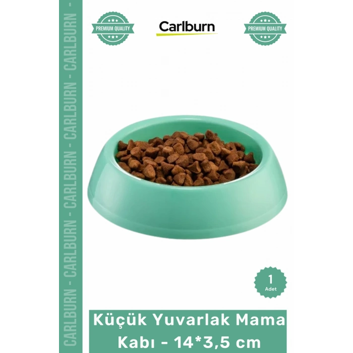 Özel Üretim Plastik Yerli Üretim Sağlam Dayanıklı Hijyenik Temizlenebilir Küçük Yuvarlak Mama Kabı