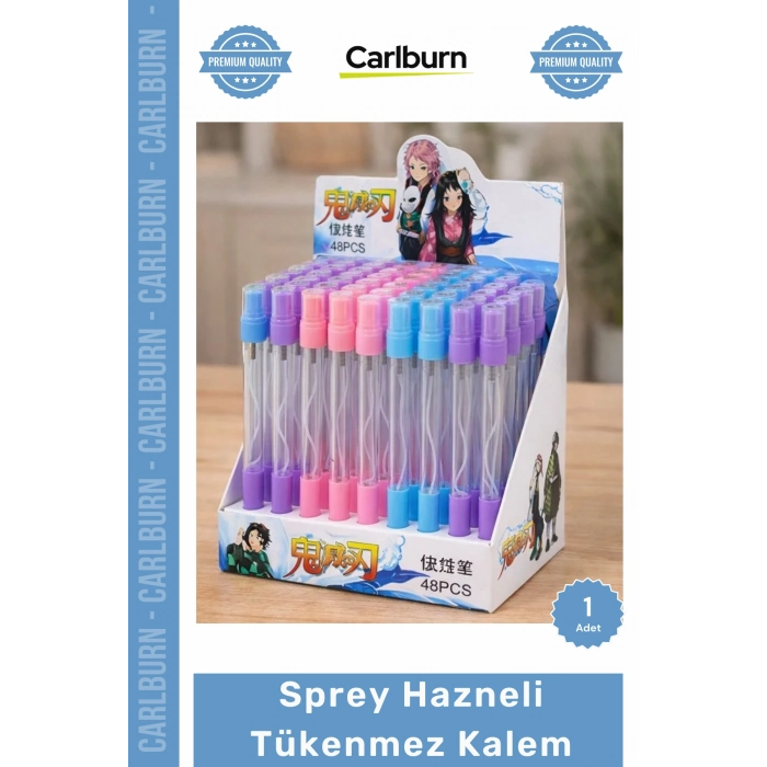 Özel Üretim Hijyenik Dezenfektan Kolonya Hazneli Okul Ofis Şık Tasarım Sprey Hazneli Tükenmez Kalem