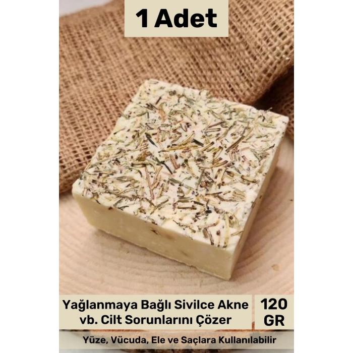 #sabun %100 Doğal Güzel Kokulu El Yüz Saç Cilt Vücut Orijinal Biberiye Sabunu 120g - 1 Adet