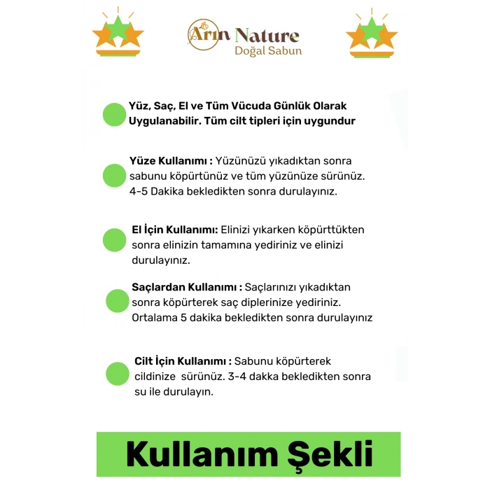 #sabun %100 Doğal Güzel Kokulu El Yüz Saç Cilt Vücut Orijinal Kekik Sabunu 120g - 5 Adet