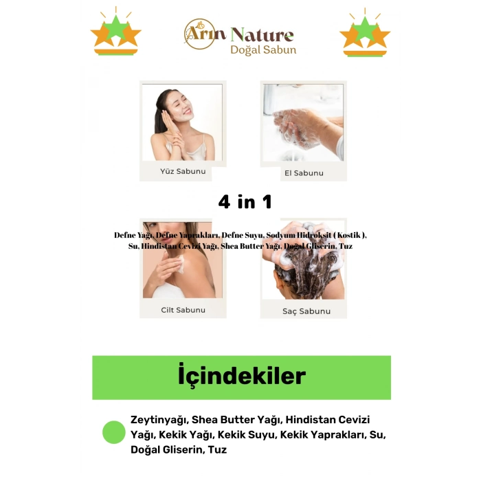 #sabun %100 Doğal Güzel Kokulu El Yüz Saç Cilt Vücut Orijinal Kekik Sabunu 120g - 5 Adet