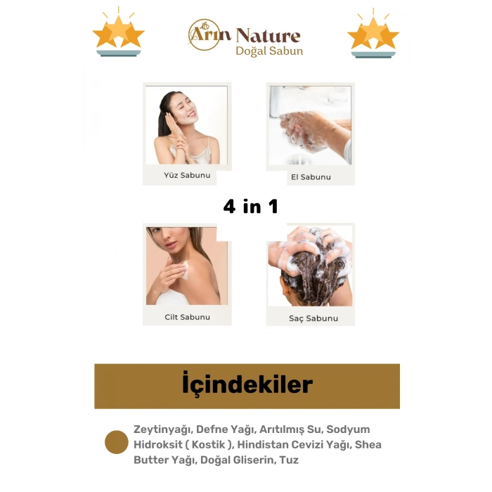 #sabun %100 Doğal Güzel Kokulu El Yüz Saç Cilt Vücut Orijinal Bitkisel Halep Sabunu 120g - 10 Adet