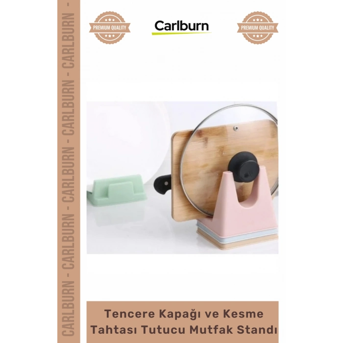 #Stand Organizer Tezgah Üstü Pratik Modern Tencere Kapağı Kesme Tahtası Tutucu Mutfak Standı