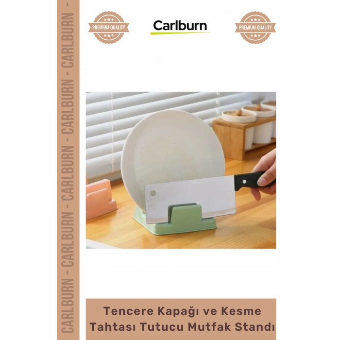 #Stand Organizer Tezgah Üstü Pratik Modern Tencere Kapağı Kesme Tahtası Tutucu Mutfak Standı