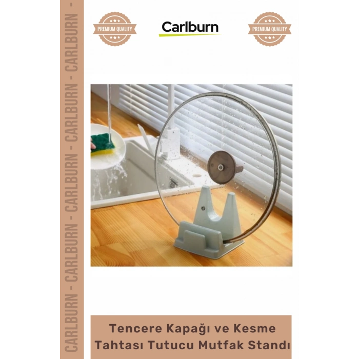 #Stand Organizer Tezgah Üstü Pratik Modern Tencere Kapağı Kesme Tahtası Tutucu Mutfak Standı