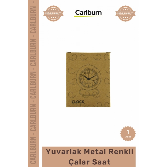 #Saat Modern Dekoratif Işıklı Pilli Masaüstü Estetik Masa Saati Yuvarlak Metal Renkli Çalar Saat