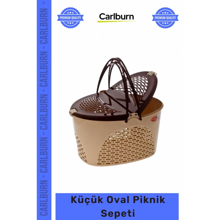 Özel Üretim Kaliteli Plastik Dayanıklı Ergonomik Şık Taşınabilir Pratik Küçük Oval Piknik Sepeti