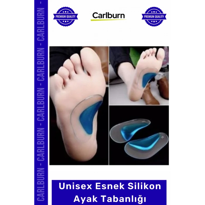 Özel Üretim İçe Basma Önleyici Düz Taban Destekleyici Ortopedik Unisex Esnek Silikon Ayak Tabanlığı