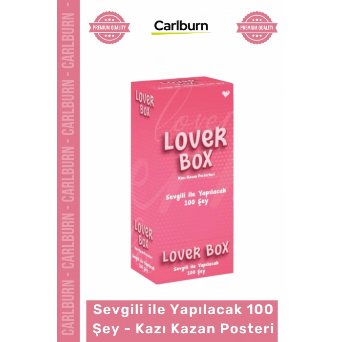 Özel Üretim Romantik Hediye Çiftlere Anı Listesi Sevgili Yapılacak 100 Şey Kazı Kazan Posteri