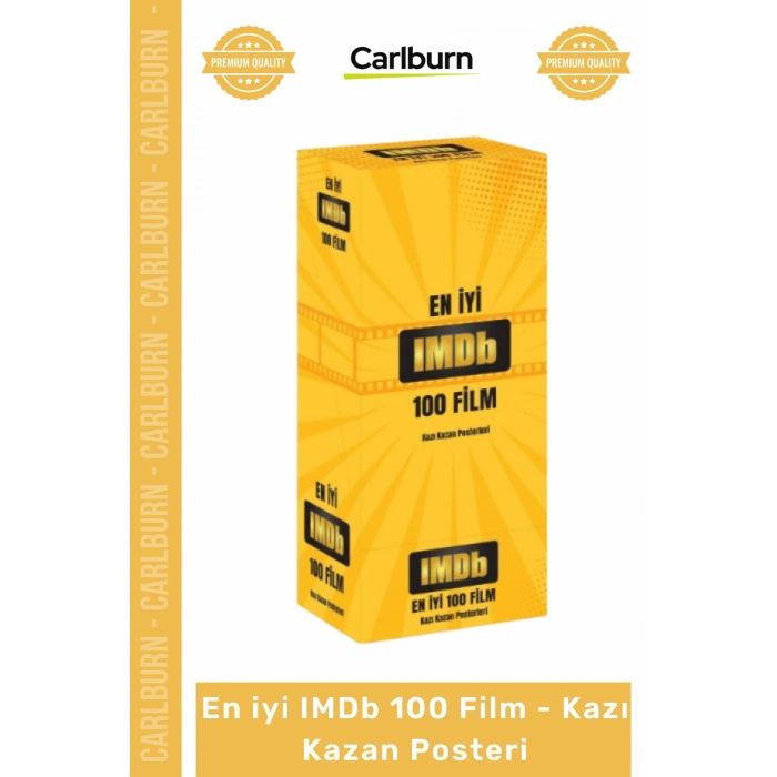 Özel Üretim Sinema Sever Hediye Dekoratif İnteraktif Tablo En iyi IMDb 100 Film Kazı Kazan Posteri