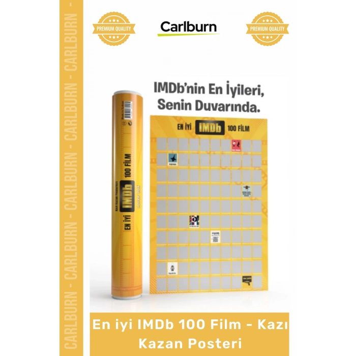 Özel Üretim Sinema Sever Hediye Dekoratif İnteraktif Tablo En iyi IMDb 100 Film Kazı Kazan Posteri