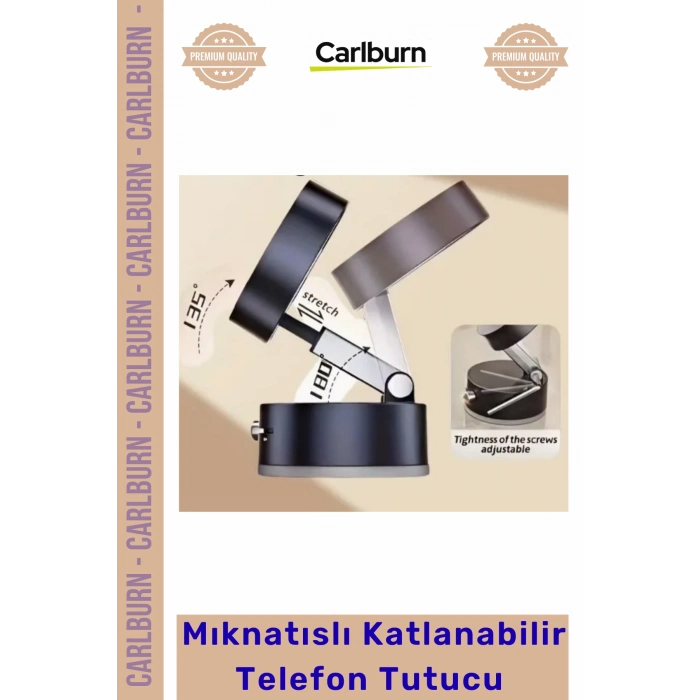 Özel Üretim Torpido Cam Vakumlu Araç 360 Derece Döner Güçlü Mıknatıslı Katlanabilir Telefon Tutucu