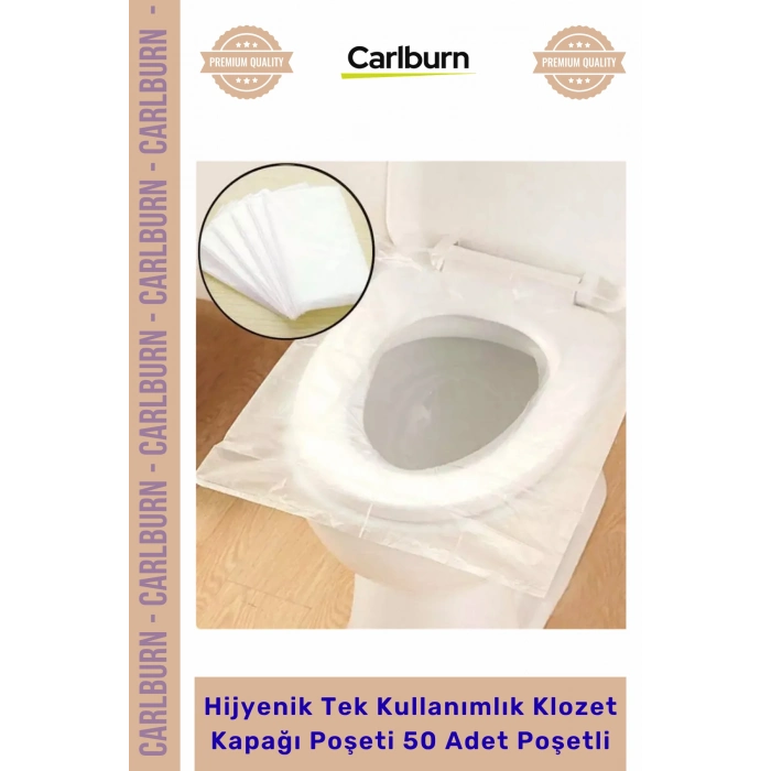 Özel Üretim Kaliteli Pratik Seyahat Hijyenik Tek Kullanımlık Klozet Kapağı Poşeti 50 Adet Poşetli