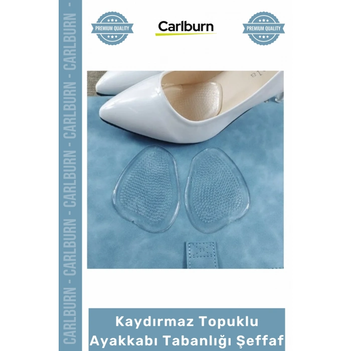 Özel Üretim Ergonomik Konforlu Yumuşak Silikon Ped Kaydırmaz Topuklu Ayakkabı Tabanlığı Şeffaf 17GR