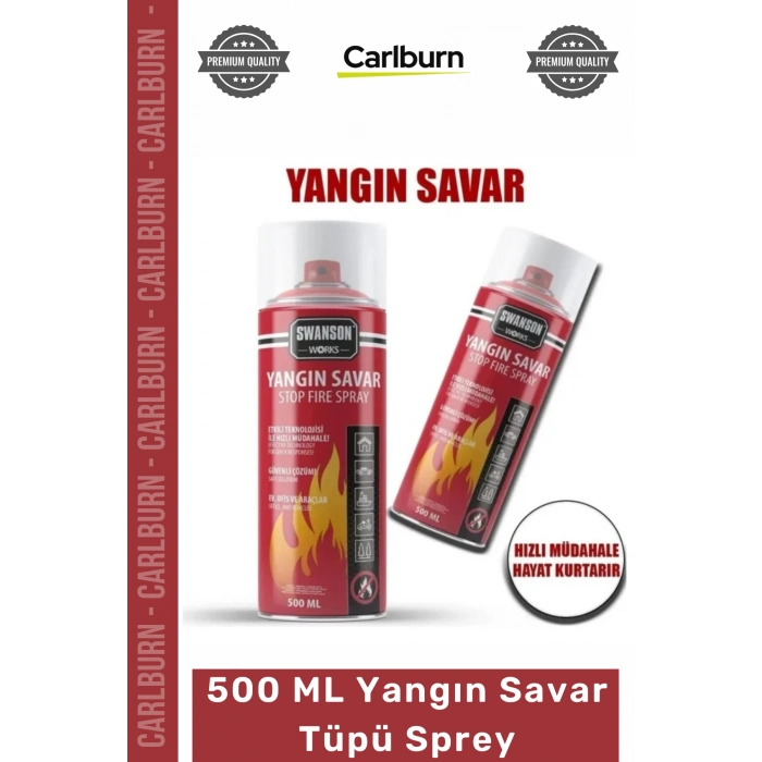 #YangınTüpü 500ml Stop Fire Araç Ev Ofis Tipi Taşınabilir Güvenli Söndürücü Yangın Savar Tüpü Sprey