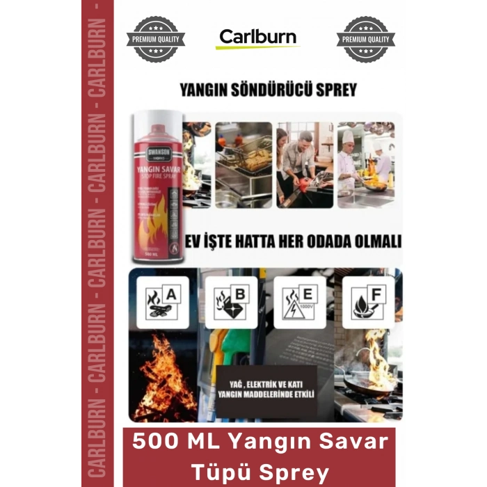 #YangınTüpü 500ml Stop Fire Araç Ev Ofis Tipi Taşınabilir Güvenli Söndürücü Yangın Savar Tüpü Sprey