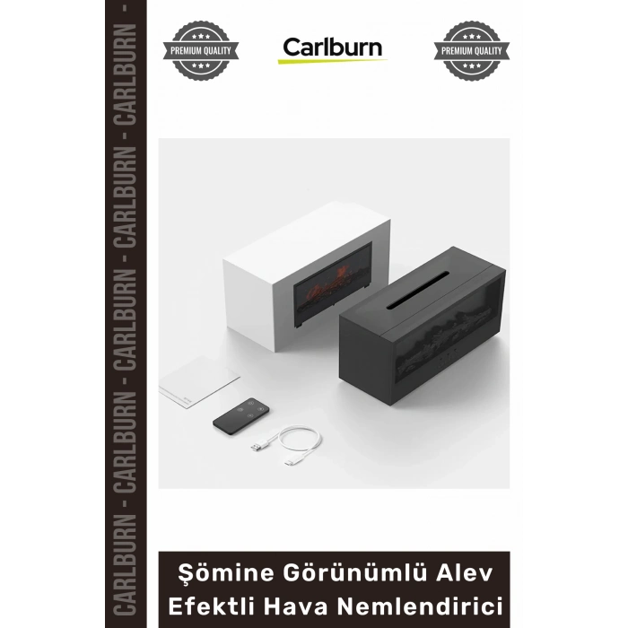 Özel Üretim Renkli LED Uzaktan Kumanda Modern Buhar Şömine Görünümlü Alev Efektli Hava Nemlendirici